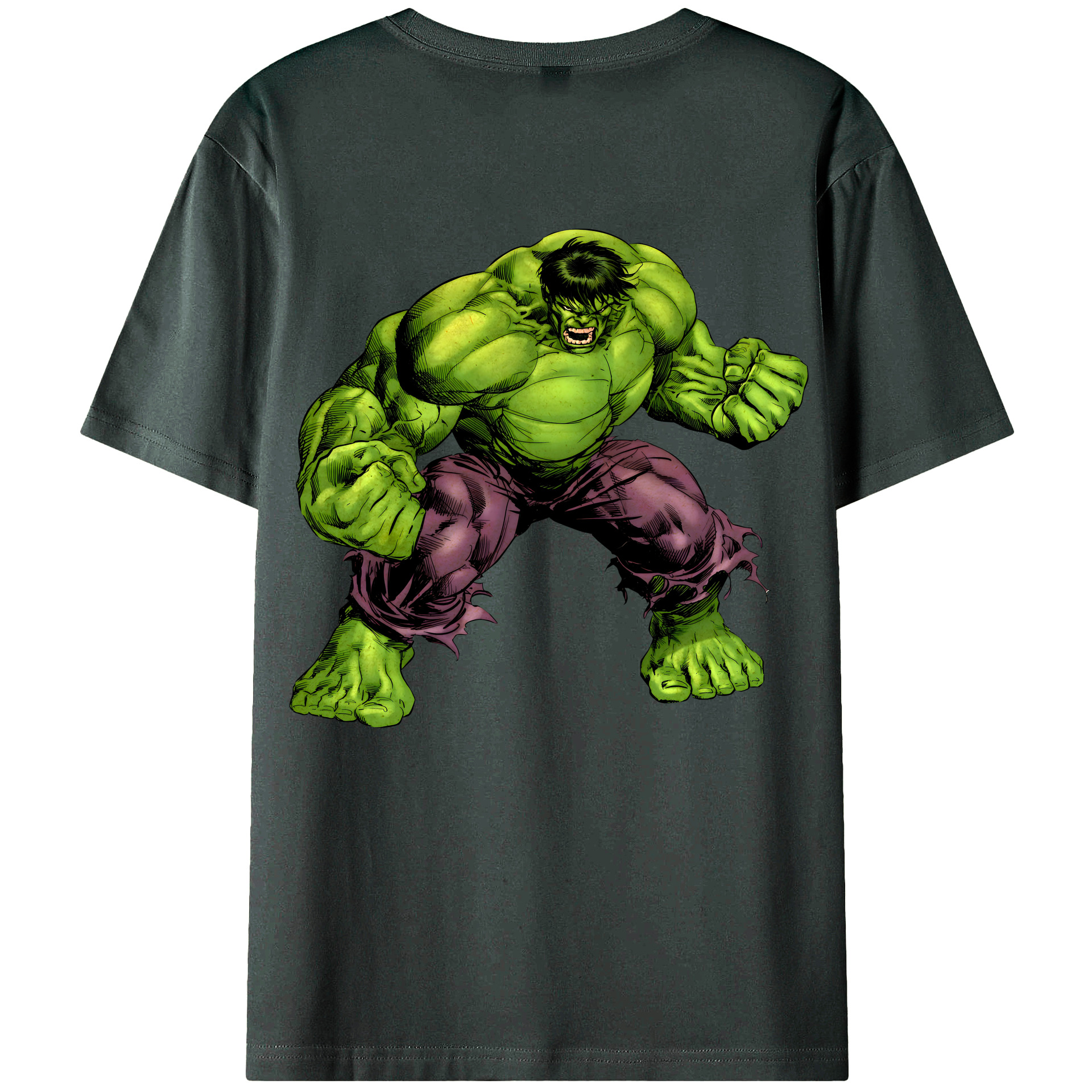 （画像用） アベンジャーズ The Avengers 綿100％ メンズ半袖Tシャツ（バックプリント） 通気性